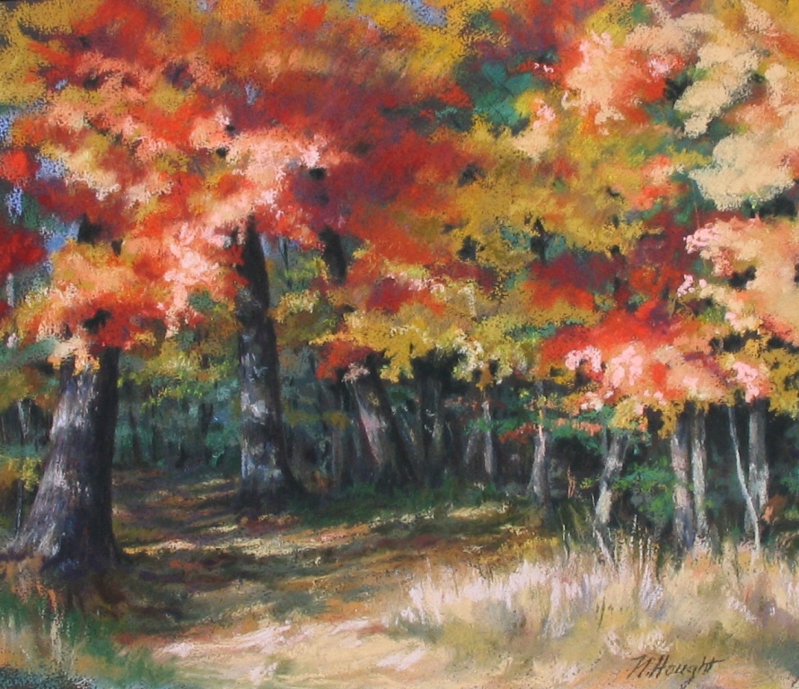 Fall Walk - click here to see more paintings in the Landscape Gallery