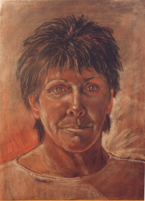 Nan (self portrait) - click here to see more paintings in the Portrait Gallery